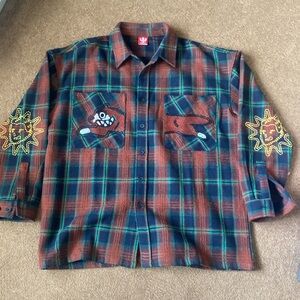 Ice Cream Oversized Running Dog Flannel
